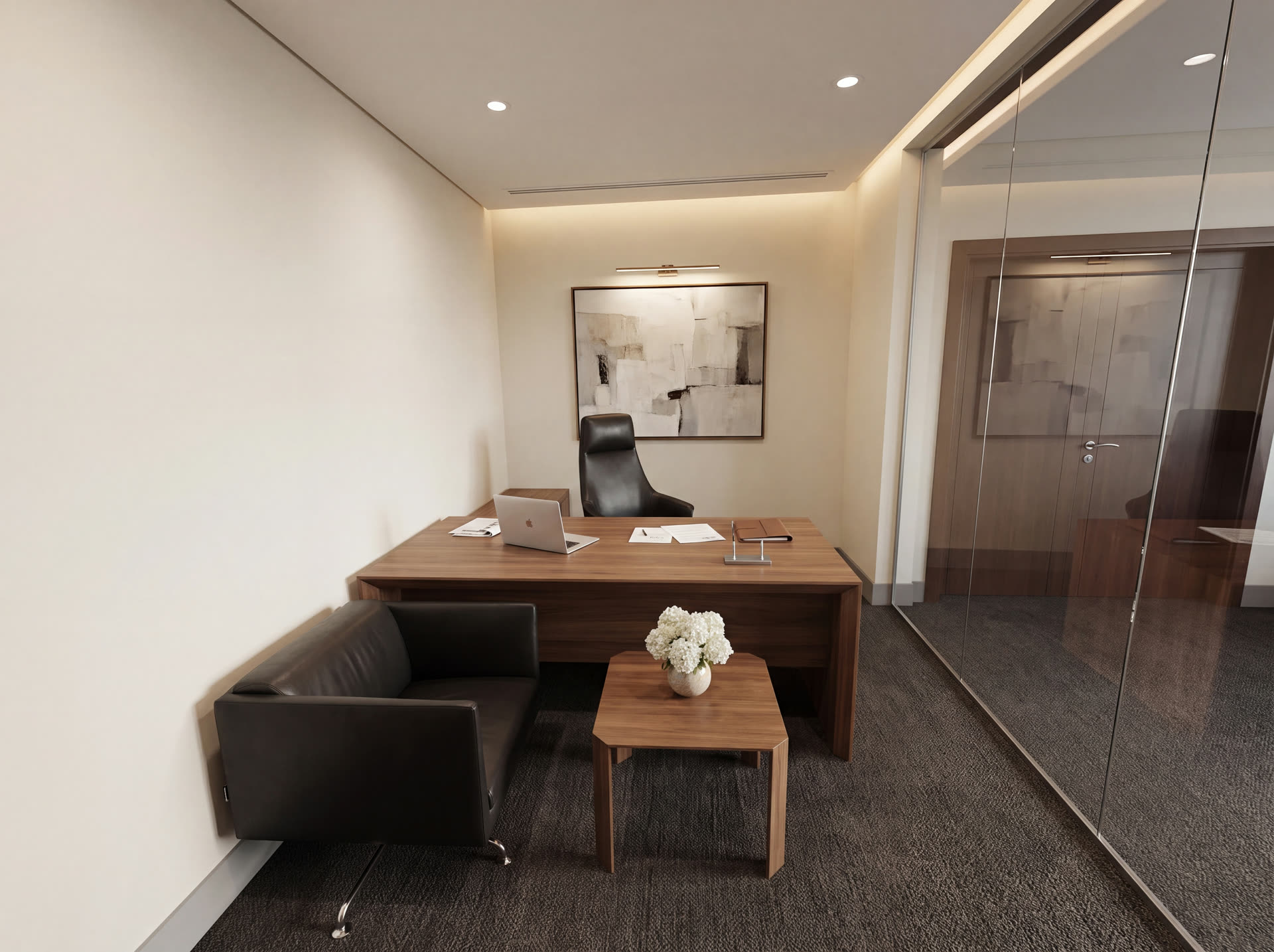 Flame Towers modern office space photo 3
